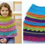 Girl’s Ruffle Capelet Free Crochet Pattern