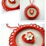 Heart Ornament Free Crochet Pattern