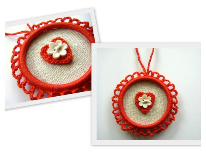 Heart Ornament Free Crochet Pattern