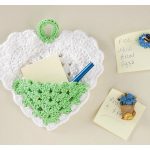 Heart Pocket Note Holder Free Crochet Pattern