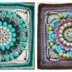 Petunia Roundabout Mandala Square Crochet Free Pattern