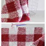 Red Gingham Blanket Free Crochet Pattern
