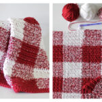 Red Gingham Blanket Free Crochet Pattern
