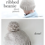 Ribbed Beanie Free Crochet Pattern