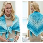 Simple Lace Triangle Shawl Free Crochet Pattern