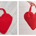 Valentine Heart Tote Bag Free Crochet Pattern
