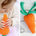 Baby Toy  A Yummy Carrot Crochet Free Pattern