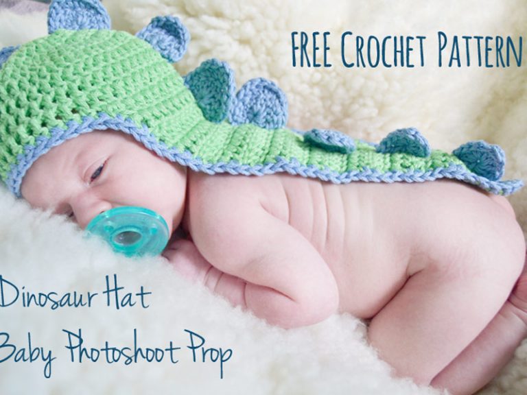 Baby’s Dino Hat with Cape Crochet Free Pattern
