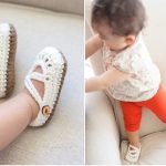 Double-Strapped Baby Mary Janes Crochet Free Pattern