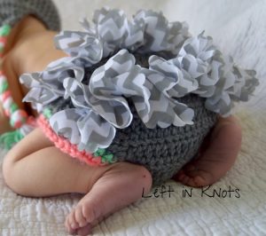 Baby Bunny Bonnet and Diaper Cover Set Pattern