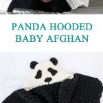 PANDA HOODED BABY AFGHAN CROCHET FREE PATTERN