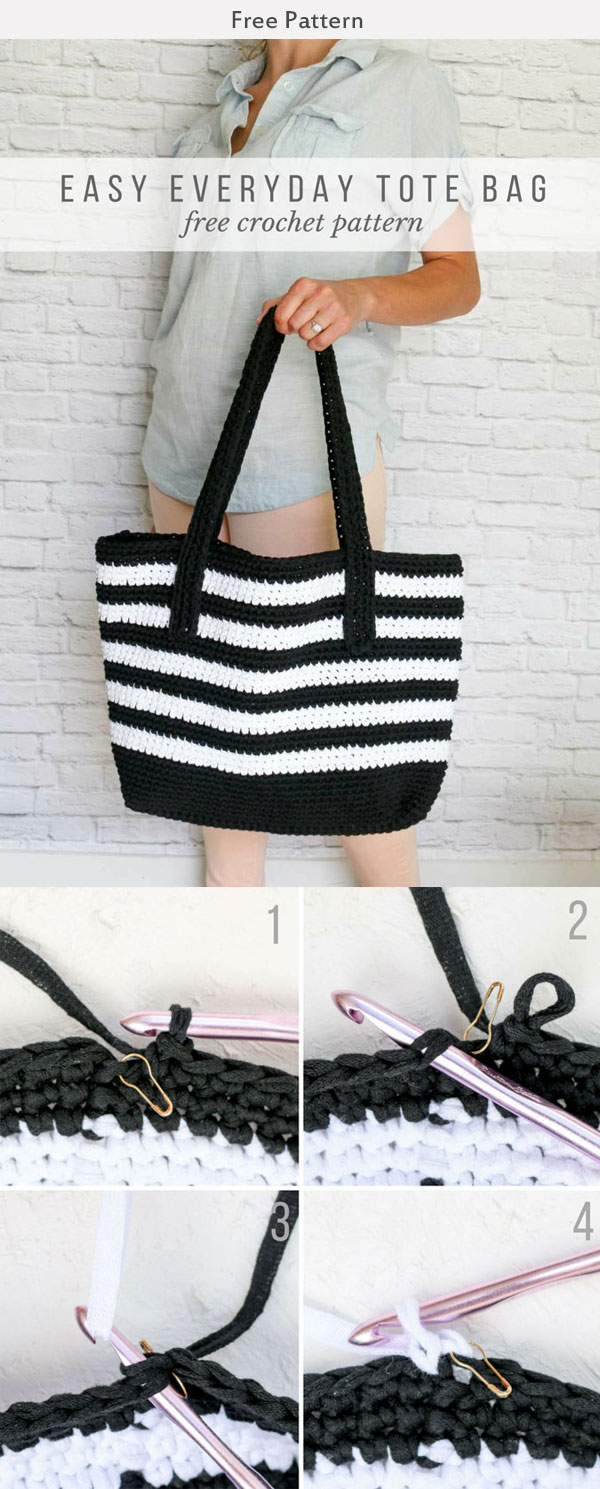 Crochet Easy Tote Bag Free Pattern