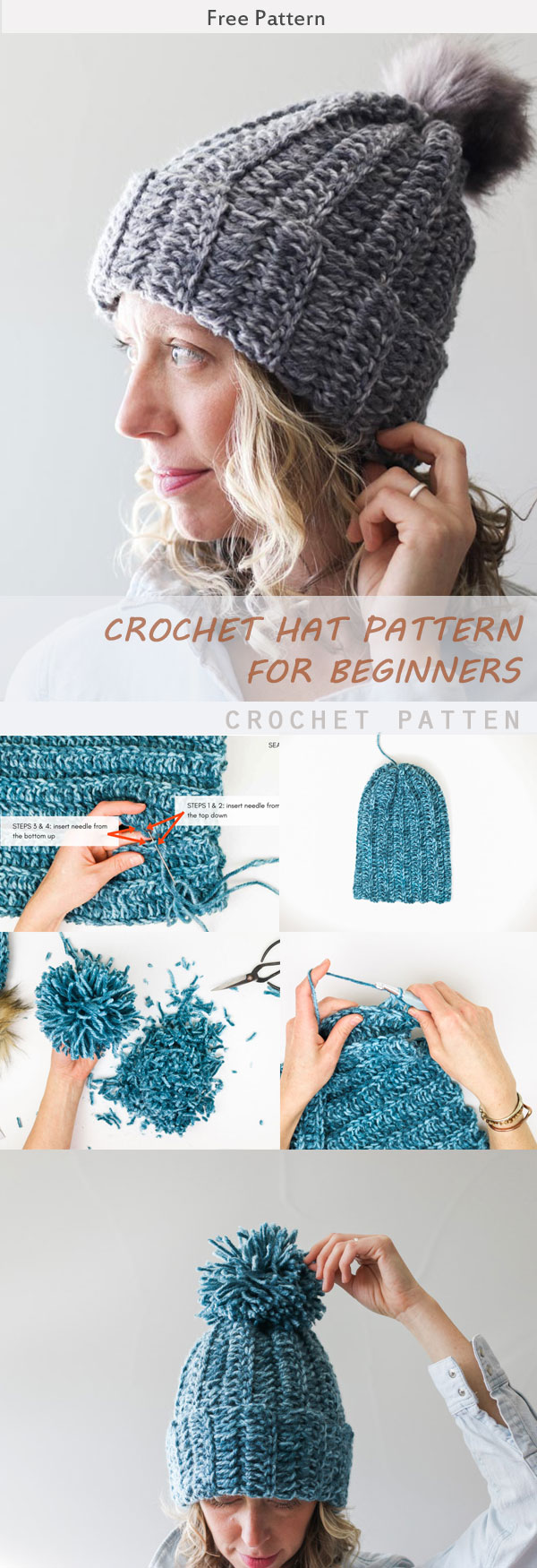 Crochet Free Hat Pattern For Beginners