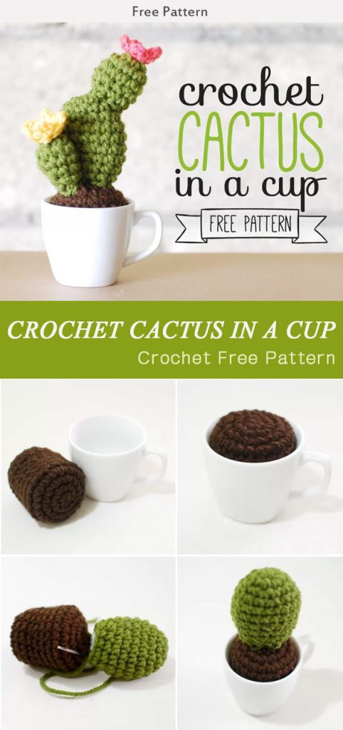 Crochet Cactus In A Cup Free Pattern