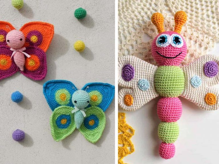 Amigurumi Butterfly Free Crochet Pattern