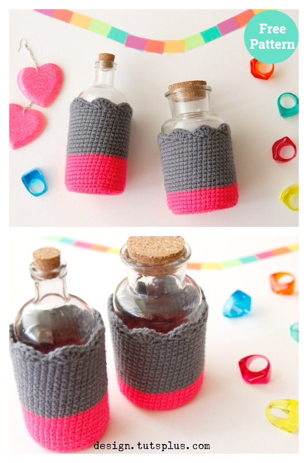 Bottle Cozies Free Crochet Pattern