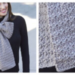 Bow Scarf Free Crochet Pattern
