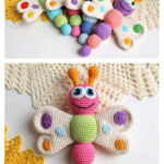 Butterfly Baby Rattle Free Crochet Pattern