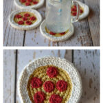 Crochet Pizza Coasters Free Pattern