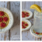 Crochet Pizza Coasters Free Pattern