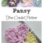 Easy Crochet Pansy Free Pattern