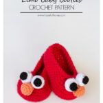 Elmo Inspired Baby Booties Free Crochet Pattern