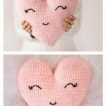 Heart Shaped Pillow Crochet Free Pattern