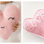 Heart Shaped Pillow Crochet Free Pattern