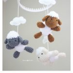 Lamb Baby Mobile Free Crochet Pattern