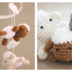 Lamb Baby Mobile Free Crochet Pattern