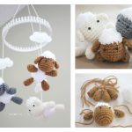 Lamb Baby Mobile Free Crochet Pattern