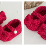 Ruby Red Mary Jane Booties Crochet Free Pattern