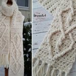 Hearts Entwined Chunky Crochet Scarf Free Pattern