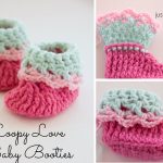 Love Newborn Baby Booties Crochet Free Pattern