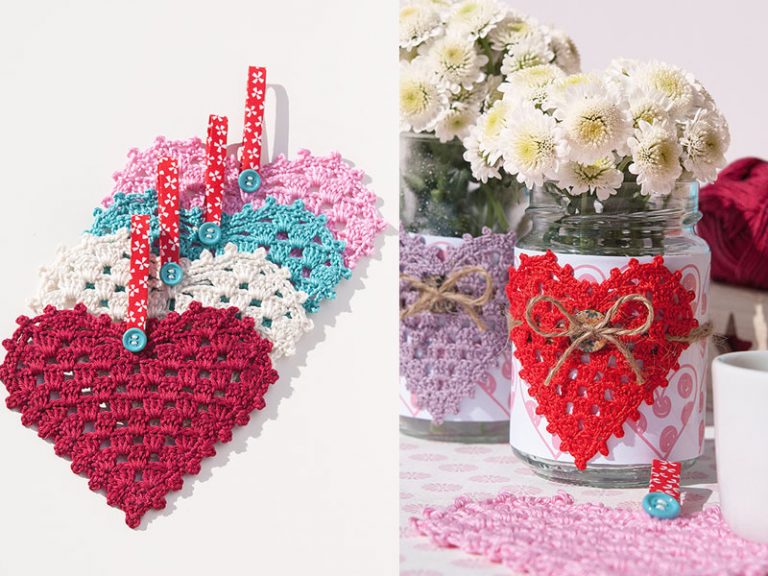 Granny Hearts Crochet Free Pattern