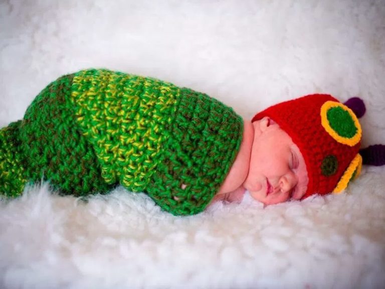 Baby Caterpillar Cocoon Crochet Free Pattern