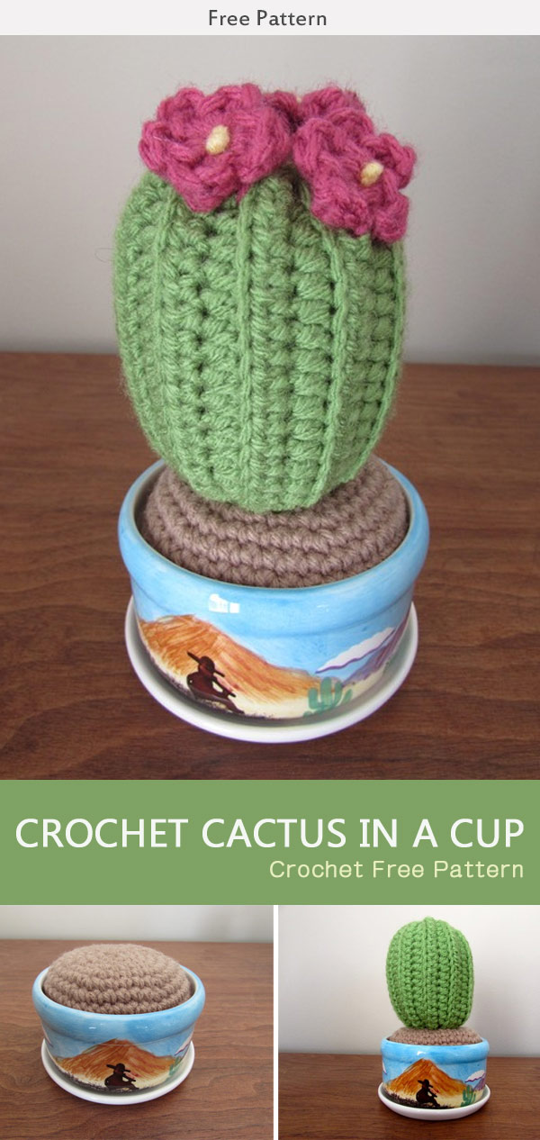 Crochet Cactus In A Cup Free Pattern