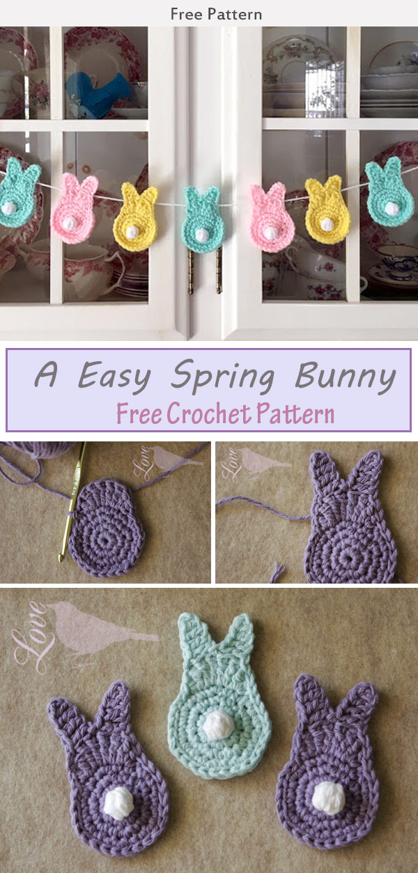A Easy Spring Bunny Free Crochet Pattern