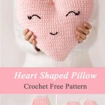 Heart Shaped Pillow Crochet Free Pattern