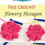 Flowery Hexagon Free Crochet Pattern