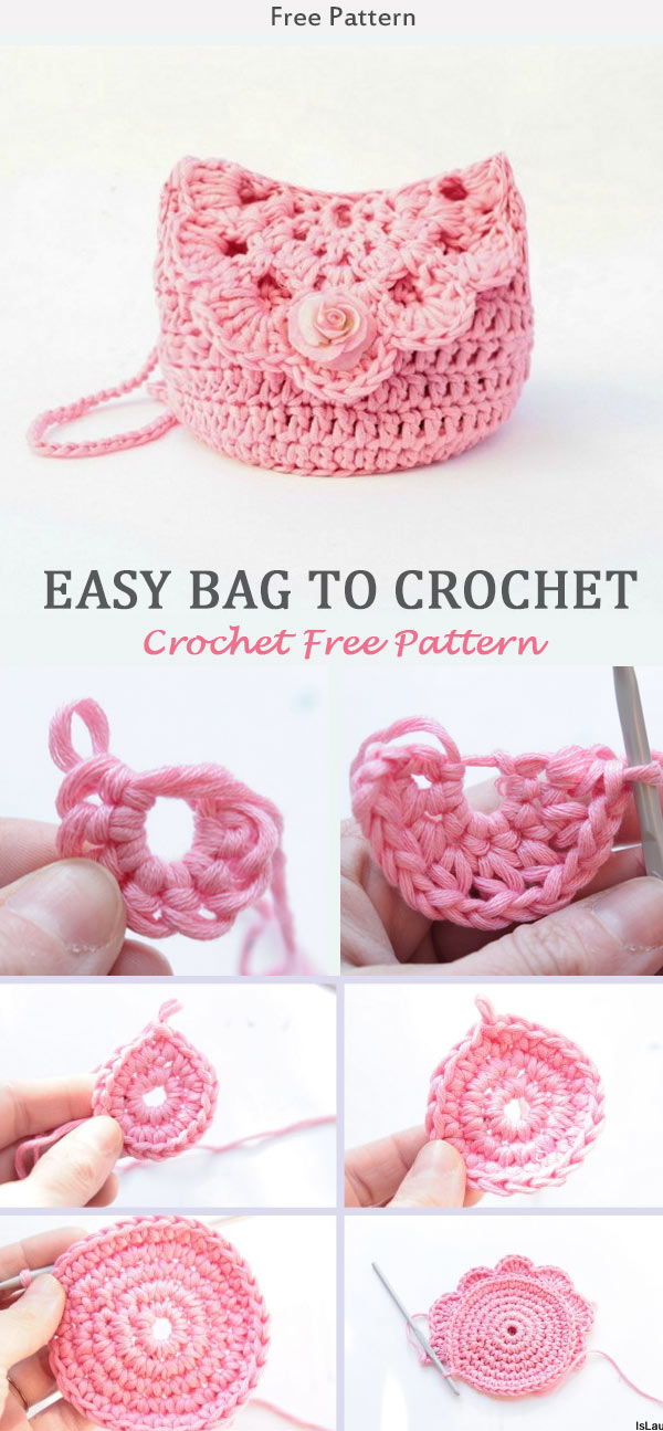 crochet kids bag