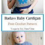 Badass Baby Cardigan Clothing Crochet Free Pattern