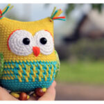 Owl Rattle Toy Crochet Free Pattern