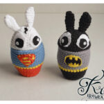 Superbunny Easter Egg Cozies Crochet Free Pattern