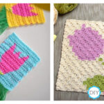 Tulip Coaster Free Crochet Pattern