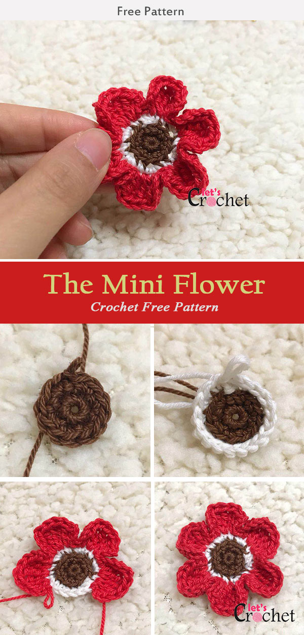 The Mini Flower Crochet Free Pattern