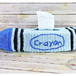 Crayon Tissue Box Cover Crochet Free Pattern f