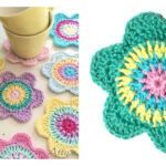 Flower Crochet Coasters Crochet Free Pattern