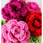 Easy Rose Crochet Free Pattern