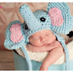 Newborn Elephant hat Crochet Free Pattern
